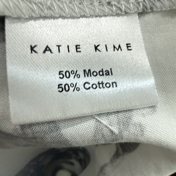 Katie Kime Marfa Texas Toile Pajama Pants Set White & Black Cowboy Western Sz S - Picture 11 of 12